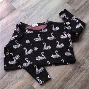 Swan sweater top